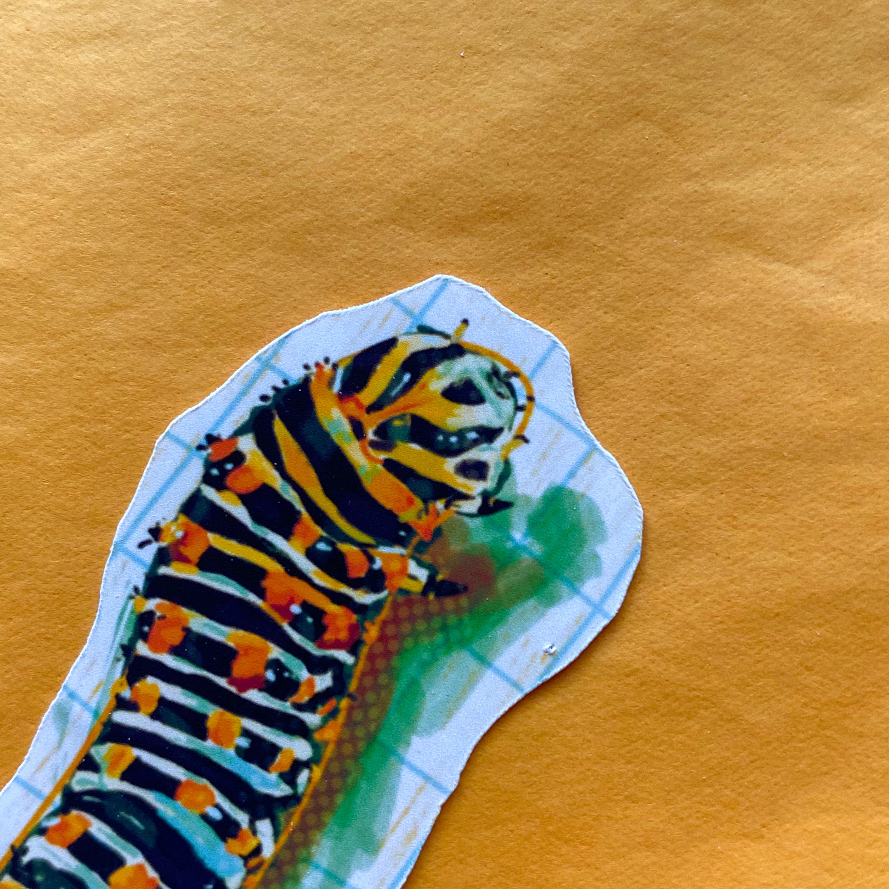 caterpillar sticker