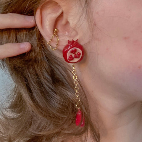 pomegranate earrings