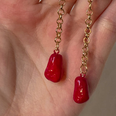 pomegranate earrings